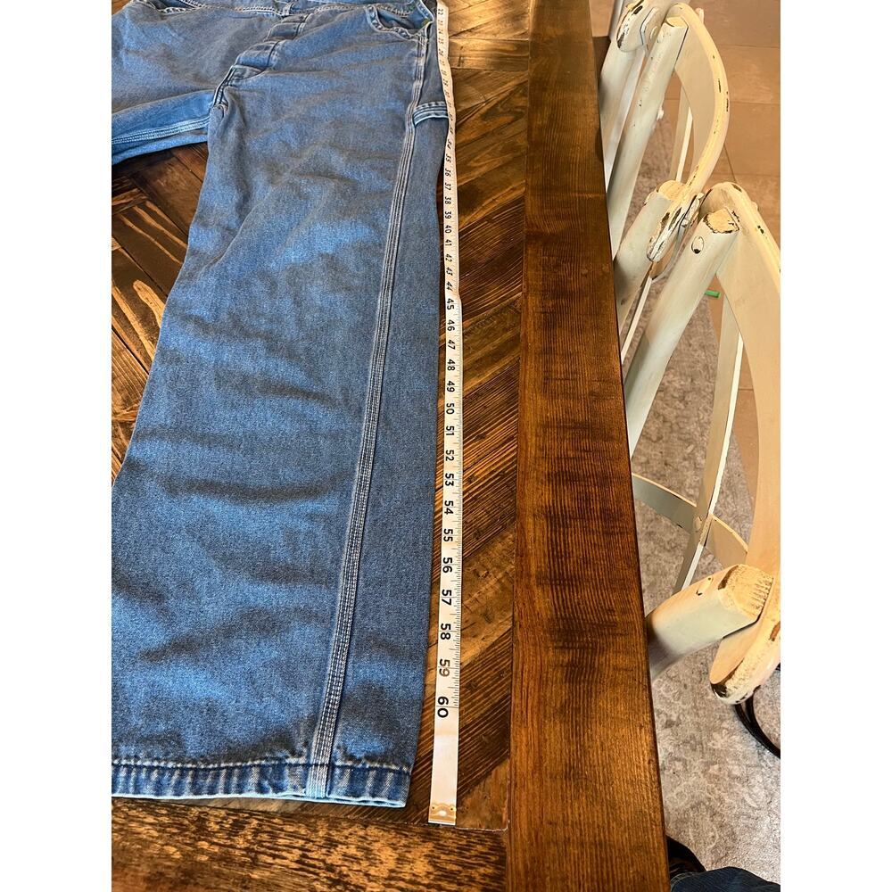 Liberty Blue Jean Overalls Men 36x32 Blue Collar Western Chore Barn Cowboy Work - Picture 10 of 14